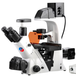 Microscopio Fluorescente LED Invertido YG0686 // YG0687